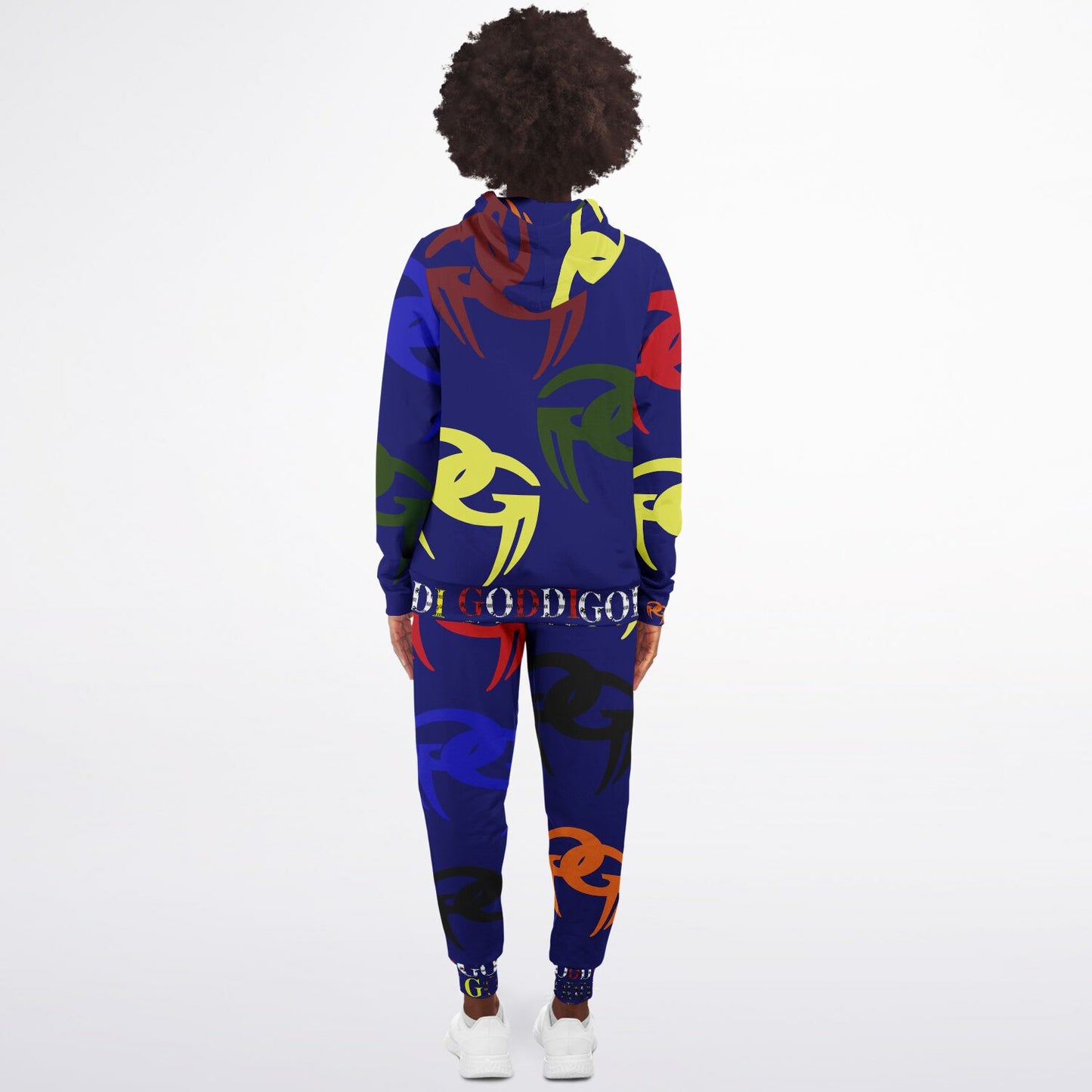 GODDI GG Logo Print Ziphoodie & Jogger -Unisex