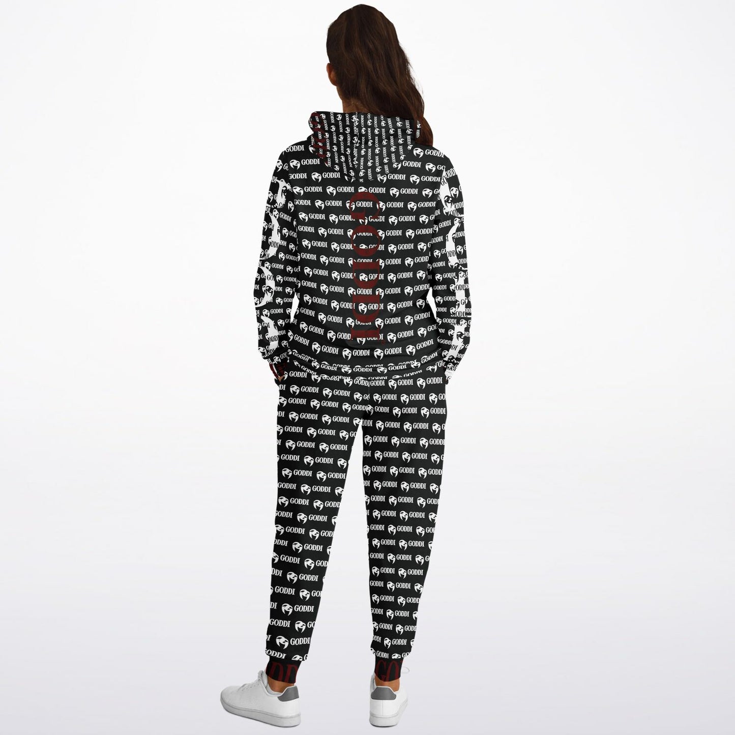GODDI GG Black Graphic Pullover Hoodie & Jogger - S