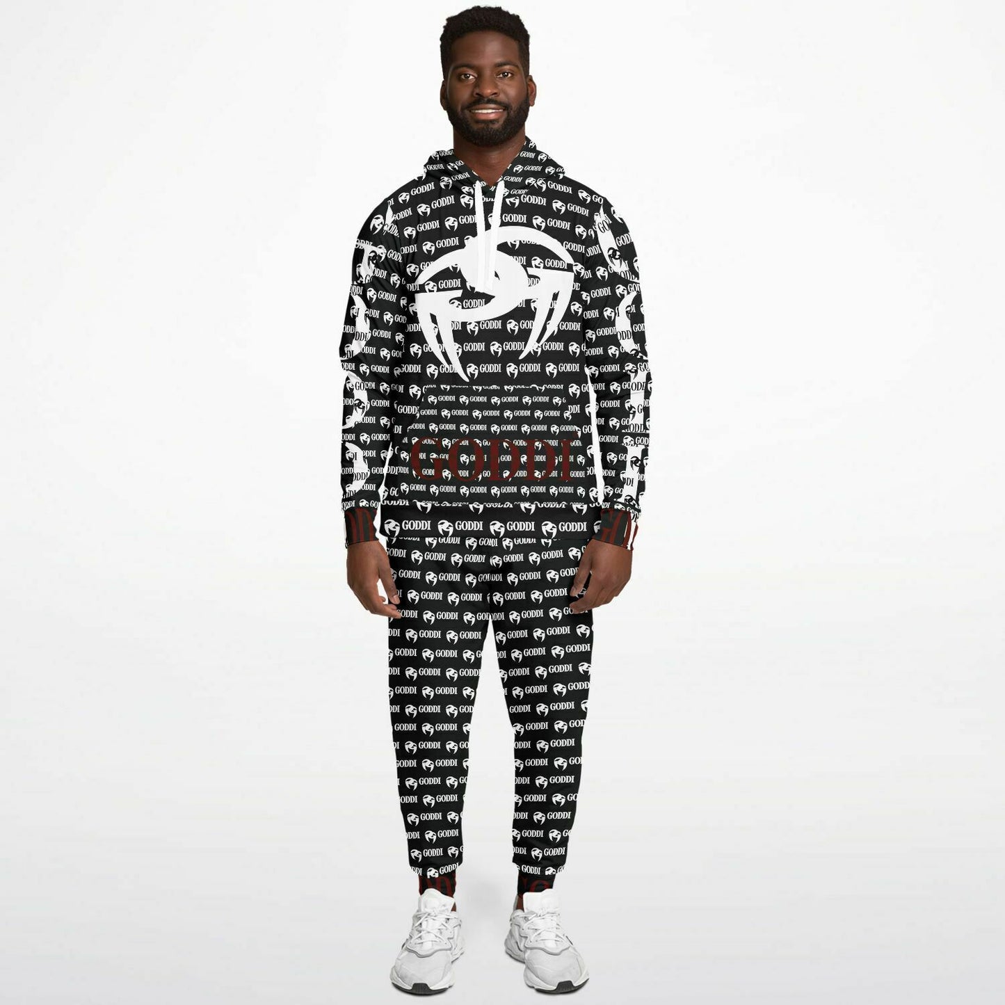 GODDI GG Black Graphic Pullover Hoodie & Jogger - S