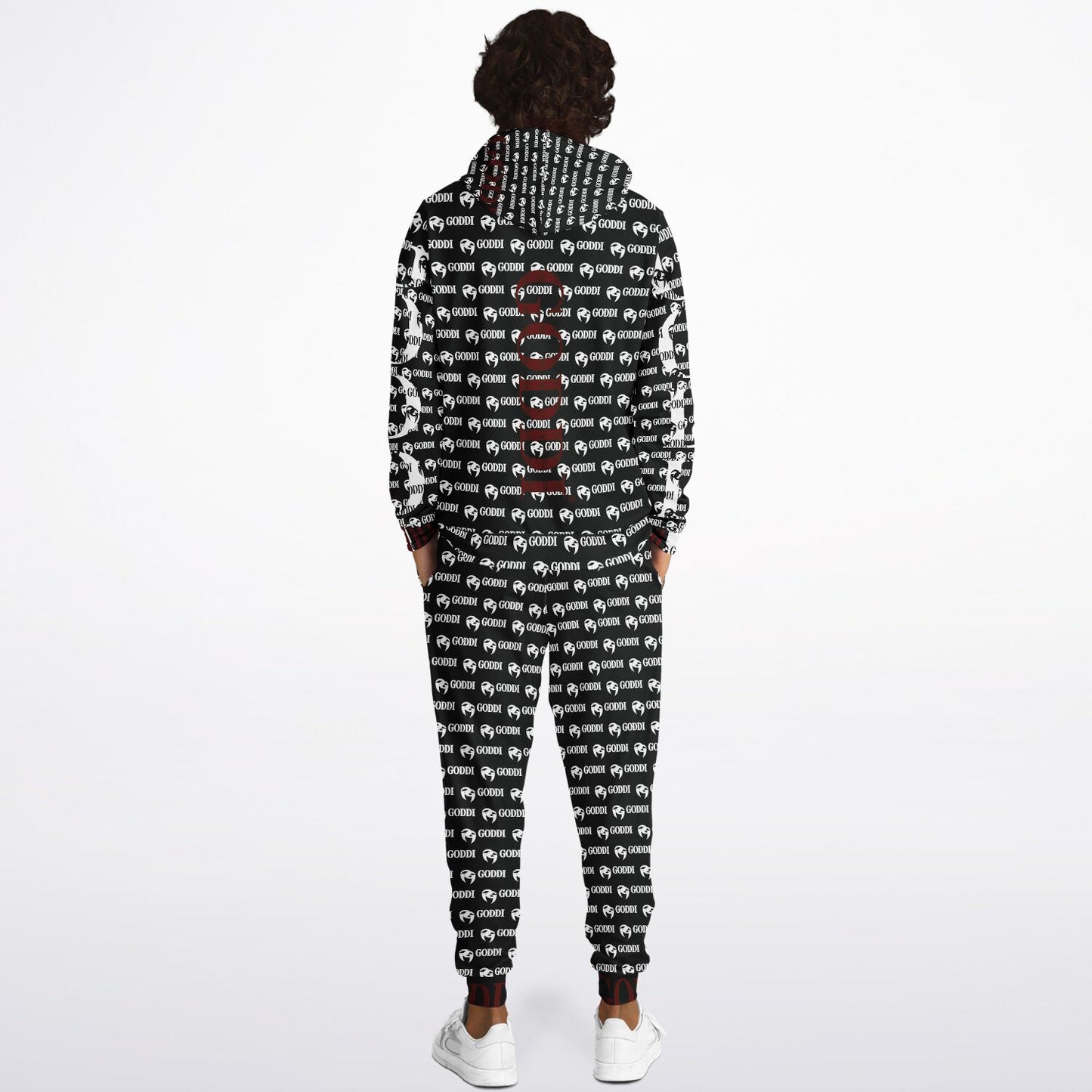 GODDI GG Black Graphic Pullover Hoodie & Jogger - S