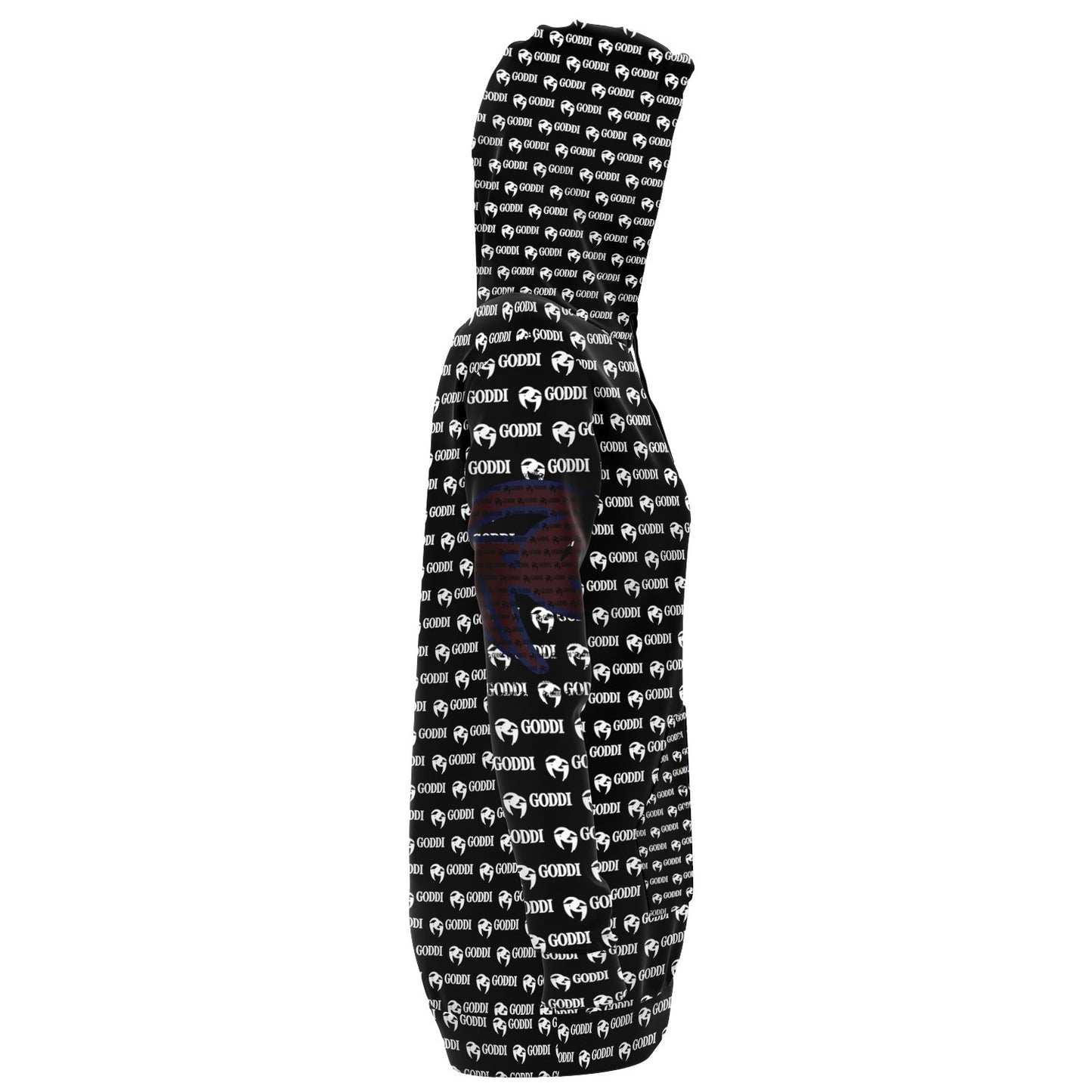 Goddi - Women’s Black GG Longline Hoodie, S,