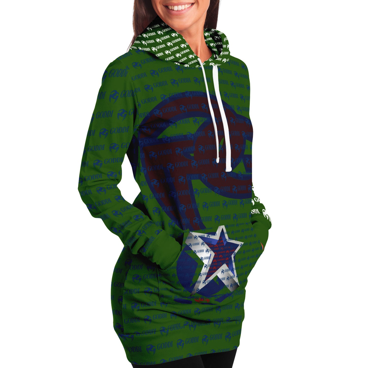 Goddi - Women’s Athletic GG Longline Hoodie - s