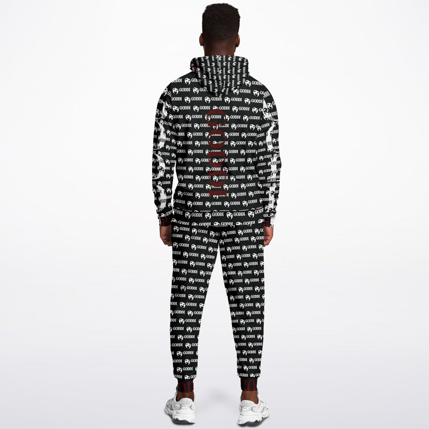 GODDI GG Black Graphic Pullover Hoodie & Jogger - S