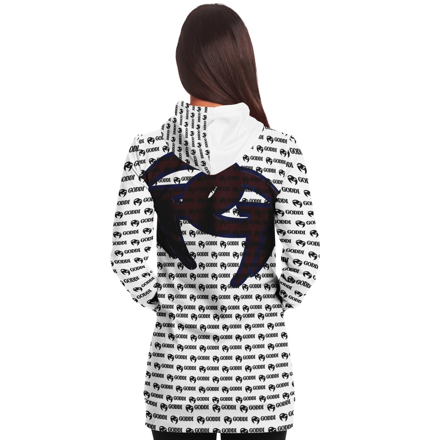 GODDI GG All over loungewear Athletic Women’s Longline Hoodie, XS