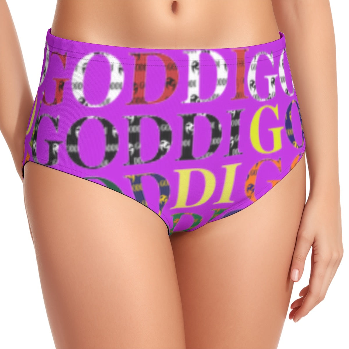 All-Over Print Women's Swimsuit Set With Halter