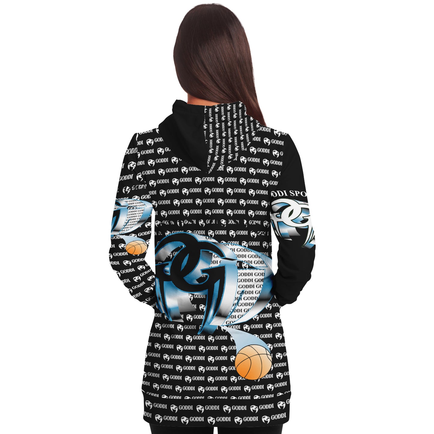GODDI GG Athletic Longline Hoodie Viral Comfrt Hoodie Run Don’t Walk