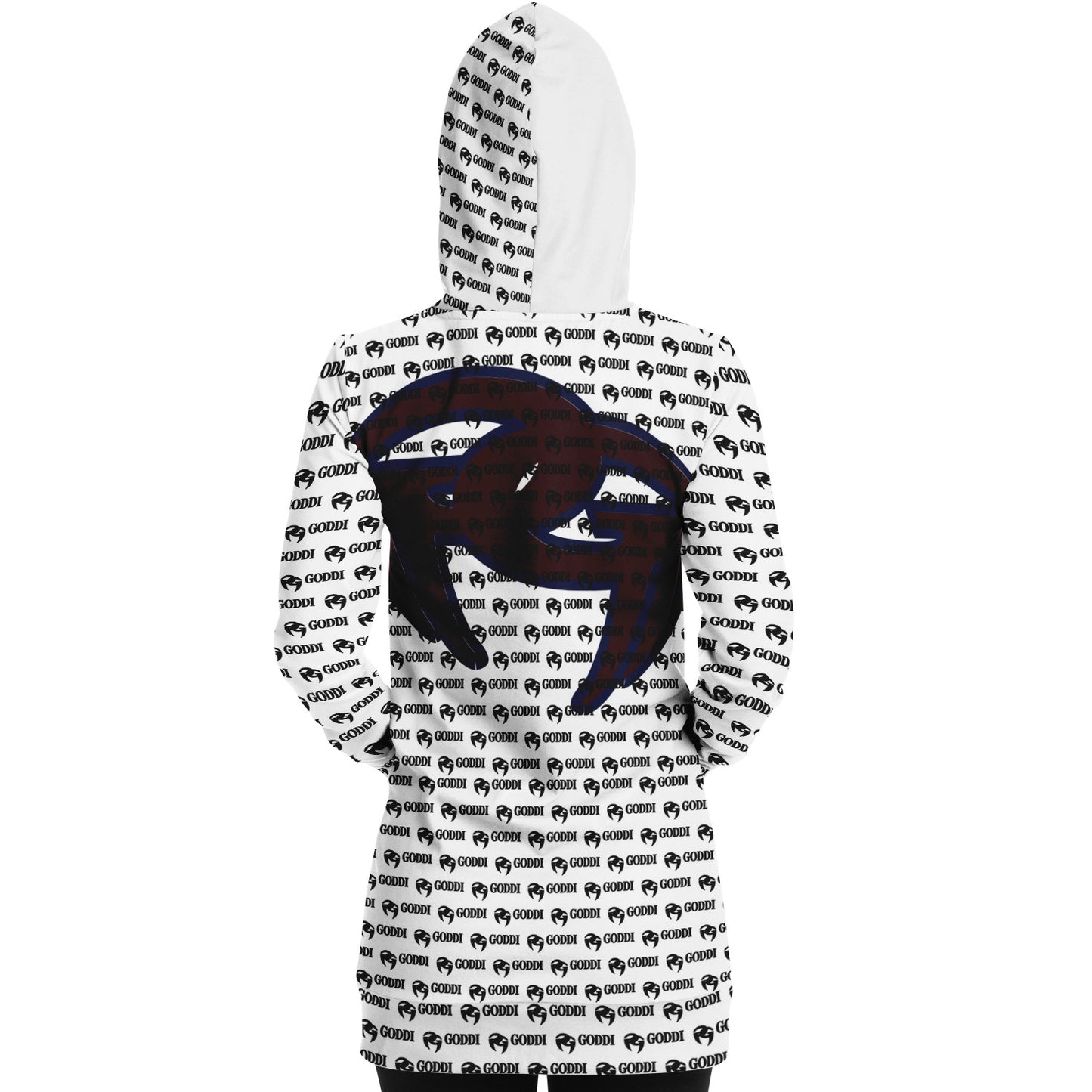GODDI GG All over loungewear Athletic Women’s Longline Hoodie, XS