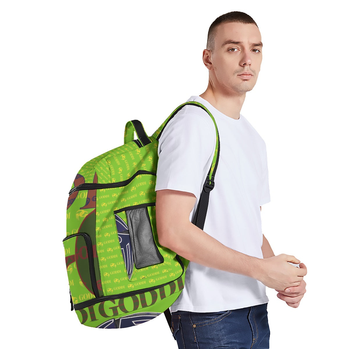 Letter Graffiti Pattern Backpack Unisex