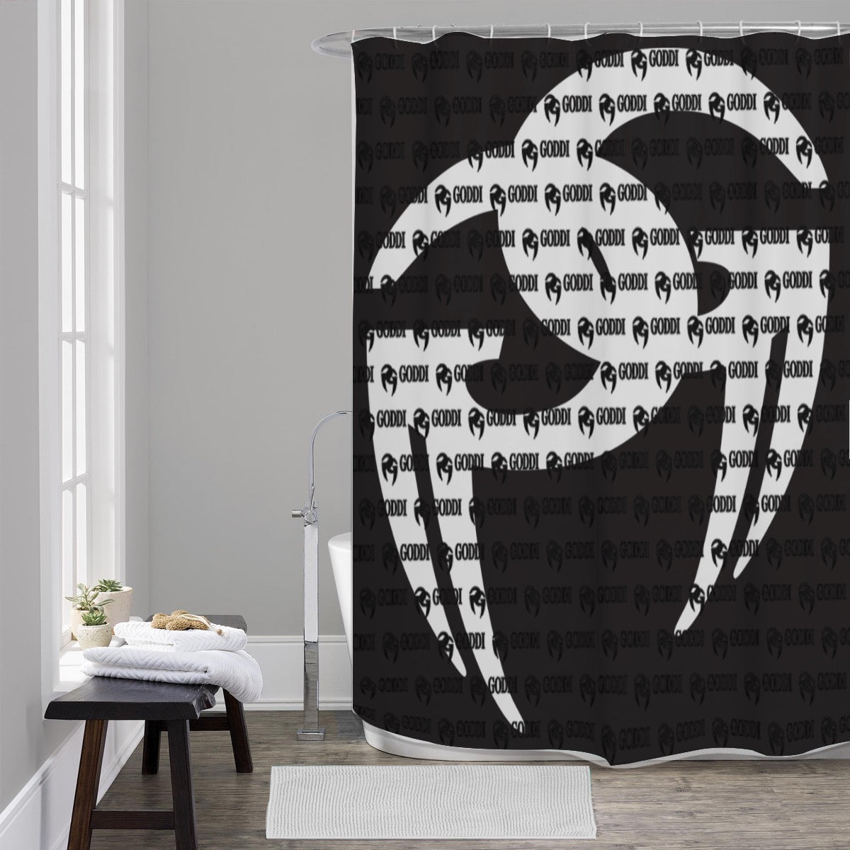 GODDI Luxury GG Shower Curtain - Waterproof