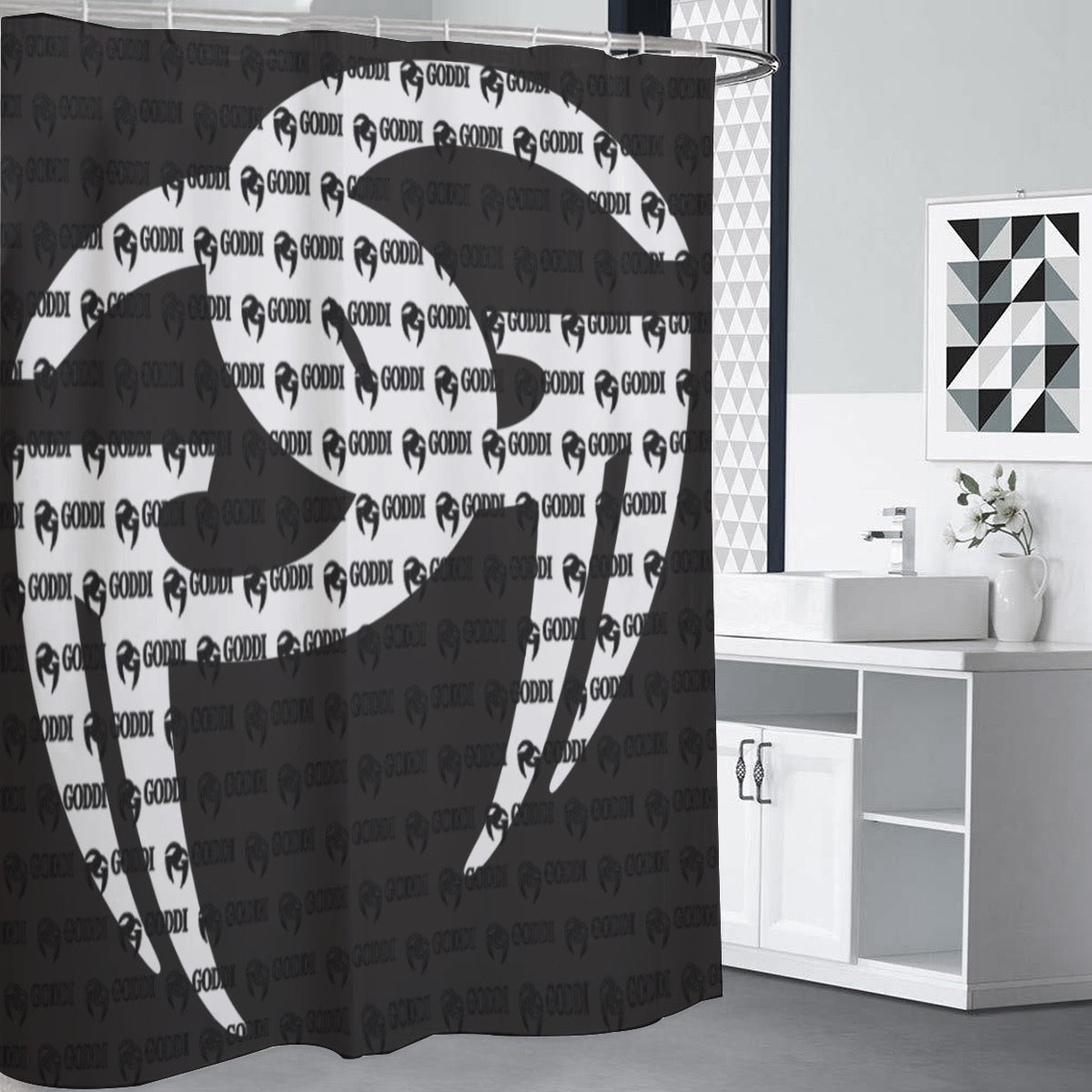 GODDI Luxury GG Shower Curtain - Waterproof