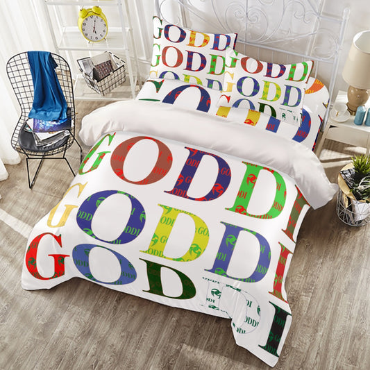 Goddi GG Logo 4pcs/set Duvet Cover,$69.72