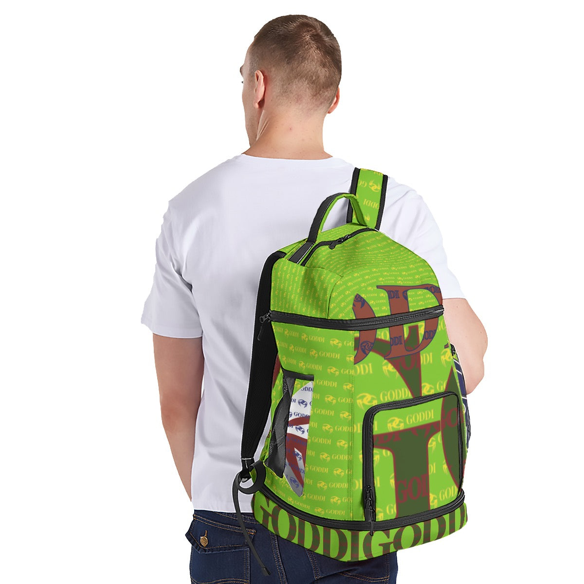 Letter Graffiti Pattern Backpack Unisex