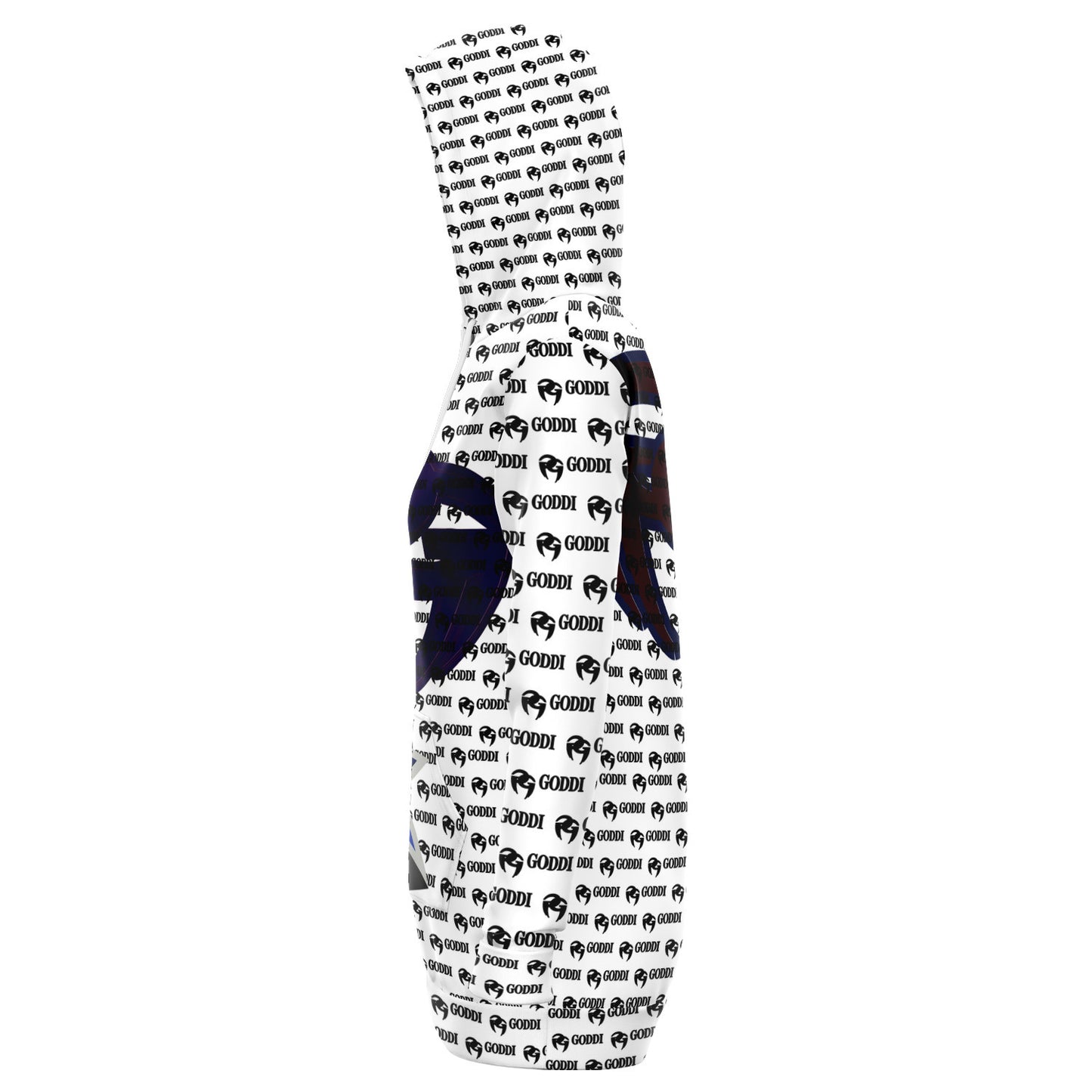 GODDI GG All over loungewear Athletic Women’s Longline Hoodie, XS