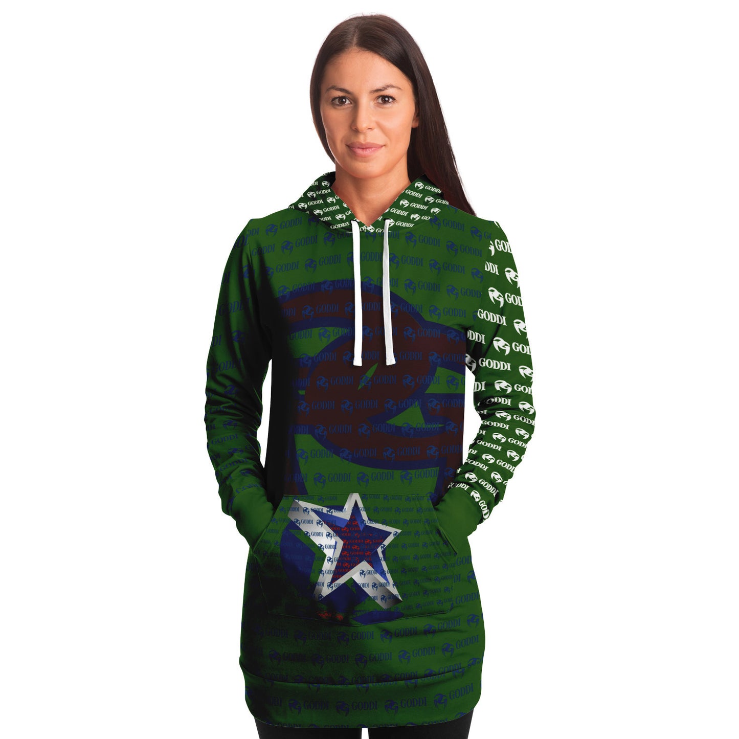 Goddi - Women’s Athletic GG  Longline Hoodie - s